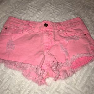 Pink shorts